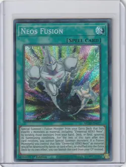 Yugioh MP20-EN027 Neos Fusion – Prismatic Secret Rare 1st Edition - Image 1