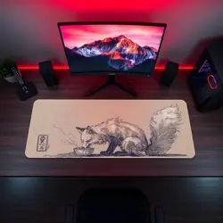 Cute Fox Ramen Playmat - Kawaii Anime Style Gaming Mat for MTG, YuGiOh, TCG - Image 5