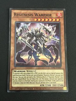 Yugioh! - Regenesis Warrior UP01-EN008 Super Rare Limited OTS Ultimate Pack 1 NM - Image 1