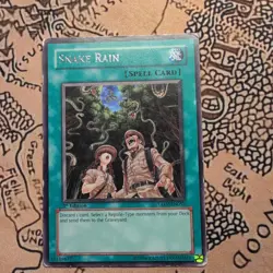 1x TAEV-EN052 Yu-Gi-Oh! Snake Rain 1st Edition Rare MP - Image 1