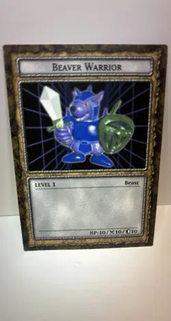 Yugioh! Dungeon Dice Monsters DDM Beaver Warrior (B2-13) With Original Card - Image 3