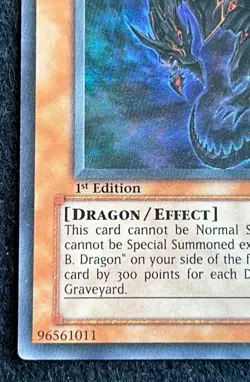 Yugioh Red-Eyes Darkness Dragon SD1-EN001 1st Edition Ultra Rare NM HOLO - Image 4