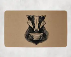 Cute Badger Ramen Playmat - Kawaii Anime Style Gaming Mat for MTG, YuGiOh, TCG - Image 1