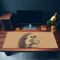 Cute Hedgehog Ramen Playmat - Kawaii Anime Style Gaming Mat for MTG, YuGiOh, TCG - Image 3
