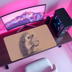 Cute Hedgehog Ramen Playmat - Kawaii Anime Style Gaming Mat for MTG, YuGiOh, TCG - Image 4