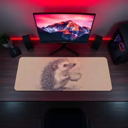 Cute Hedgehog Ramen Playmat - Kawaii Anime Style Gaming Mat for MTG, YuGiOh, TCG - Image 5