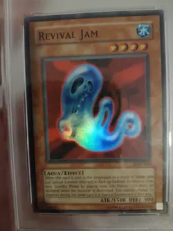 Vintage 2003 Yu-Gi-Oh! Revival Jam Ultra Rare Holo LON-006 PSA 8 NM-MT - Image 2