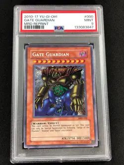 Yugioh 2010 Gate Guardian MRD-000 PSA 9 Secret Rare - Image 1