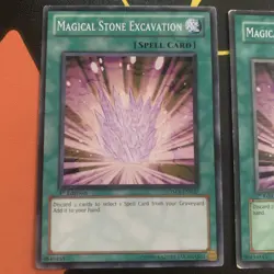 2x Cards Yu-Gi-Oh! Magical Stone Excavation 1st Edition SDZW-EN020 - Image 3