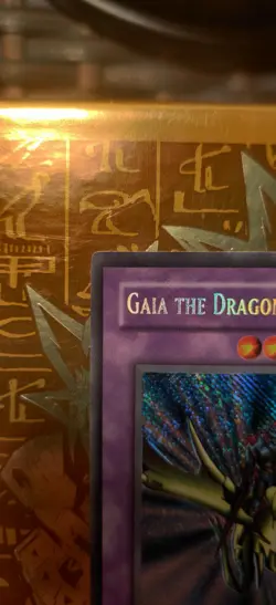 Gaia the Dragon Champion LOB Reverse Holo Misprint/slight foil bleed NM - Image 4