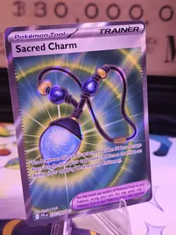Pokemon TCG Sacred Charm 122/094 Me02: Phantasmal Flames Holo Ultra Rare EN - Image 1