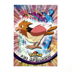 Pokemon Topps TV Animation Edition Spearow #21 Green Logo NM - Image 1