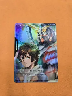 Banagher Unicorn Gundam Resource RP-005 Gundam Card Game TCG Foil Promo English - Image 1