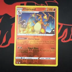 Pokemon TCG Charizard 025/185 Swsh04: Vivid Voltage Rare Reverse Holo 170 HP - Image 1