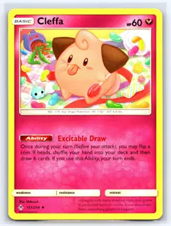 Cleffa 131/214 Uncommon Unbroken Bonds Pokemon Lightly Played - Image 1