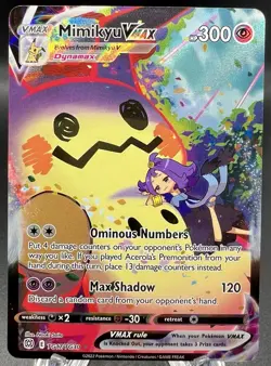 MIMIKYU VMAX TG17/TG30 Ultra Rare Pokemon TCG Brilliant Stars - Image 1