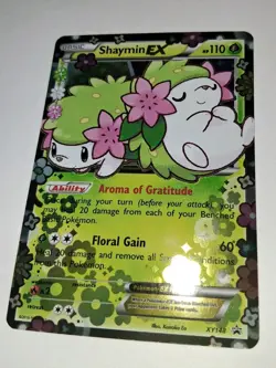 Shaymin EX XY148 XY Black Star Promo Holo Pokemon Card - LP - Image 1