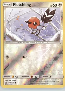 Fletchling 179/236 Common Unified Minds Pokemon Reverse Holo Near Mint - Image 1