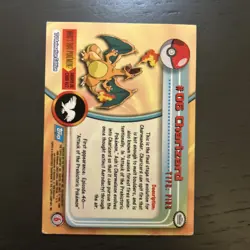 Pokemon Card - Charizard #06 Topps TV Animation Series Vintage - LP - Image 4