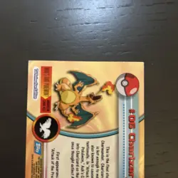 Pokemon Card - Charizard #06 Topps TV Animation Series Vintage - LP - Image 5