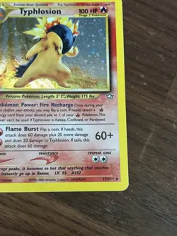 Typhlosion (17) - Neo Genesis Unlimited Holo Rare - Image 5