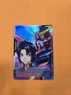 Athrun Aegis Gundam Resource RP-008 Gundam Card Game TCG Foil Promo English - Image 1