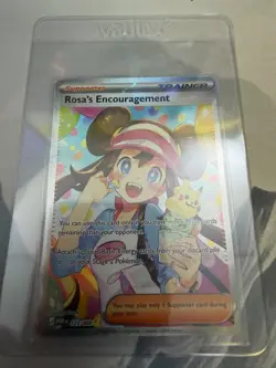 Pokemon TCG Rosa's Encouragement 123/088 Full Art Holo Secret Rare EN - Image 3