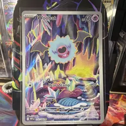 Pokemon TCG Woobat 119/086 Sv: White Flare Illustration Rare Holo - Image 1