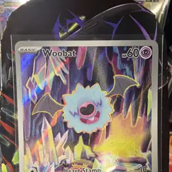 Pokemon TCG Woobat 119/086 Sv: White Flare Illustration Rare Holo - Image 2
