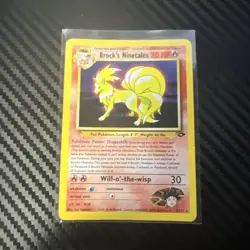 Brock's Ninetales 3/132 Gym Challenge Holo Lightly Played Pokemon TCG - Image 1