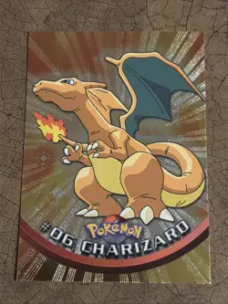 Charizard #06 Topps Chrome Pokemon TV 2000 Holo Foil Charizard Nintendo NM - Image 1