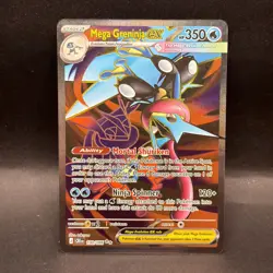 Mega Greninja ex Pokemon Chaos Rising 100/086 Full Art Ultra Rare - Image 1
