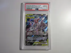 PSA 10 Mewtwo & Mew GX Full Art Tag Team Promo SM191 Pokemon Card - Image 1