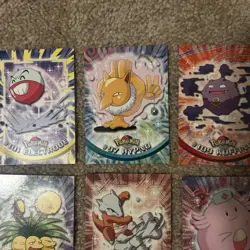 Pokemon Topps TV Animation Collectible Cards Lot Of 10 Vintage Non Holo NM/LP - Image 3