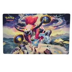 Pokemon Hoopa Unbound 2015 Official TCG Playmat Cosmic Art 24x14 Multi Color - Image 1
