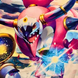 Pokemon Hoopa Unbound 2015 Official TCG Playmat Cosmic Art 24x14 Multi Color - Image 5