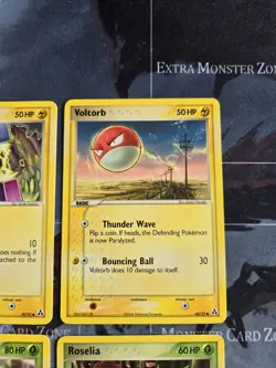 Legend Maker Voltorb, Magnemite, Lileep, Roselia Card Lot Regular Pokemon LP - Image 2