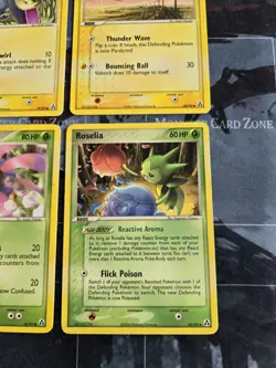Legend Maker Voltorb, Magnemite, Lileep, Roselia Card Lot Regular Pokemon LP - Image 3