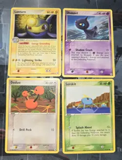 Hidden Legends 4-Card Lot Lanturn, Shuppet, Doduo, Surskit Regular Pokemon - Image 1