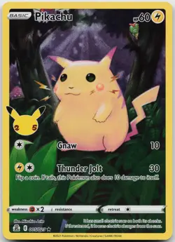 Pikachu 005/025 Holo Rare Celebrations Pokemon Near Mint - Image 1