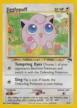 Pokemon TCG - Jigglypuff - 8/18 - Rare - Promo - Southern Islands [Light Play] - Image 1