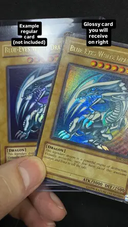 Yu-Gi-Oh! Glossy Unlimited Blue-Eyes White Dragon SDK-001 DAMAGED - Image 1