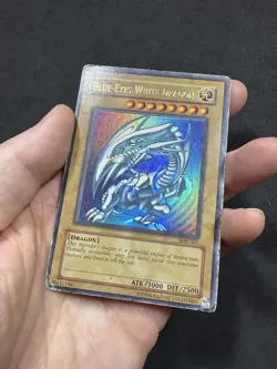 Yu-Gi-Oh! Glossy Unlimited Blue-Eyes White Dragon SDK-001 DAMAGED - Image 4