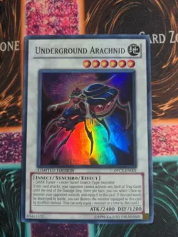 Yu-Gi-Oh! Underground Arachnid DPC5-EN001 Limited Super Rare NM - Image 1