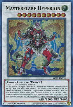 Masterflare Hyperion GFP2-EN010 1st ED Yu-Gi-Oh! ULTRA RARE - Image 1