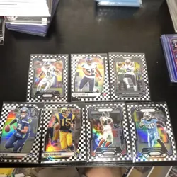 Panini Prizm NFL 7-Card Black And White Checker Lot - Image 1