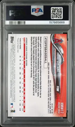 Freshly Graded! 2018 Topps Holiday Shohei Ohtani Rookie Card **PSA 10** - Image 2