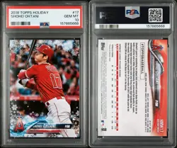 Freshly Graded! 2018 Topps Holiday Shohei Ohtani Rookie Card **PSA 10** - Image 3