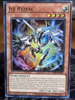 Yu-Gi-Oh Ice Ryzeal (CRBR-EN003) - Ultra Rare - 1st Edition NM - Image 1