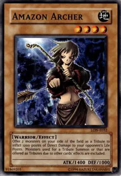 Amazon Archer Common Effect Monster Unlimited Labyrinth of Nightmare Yugioh - Image 1